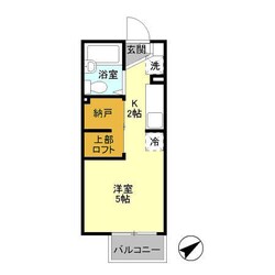 Ｄ－Ｒｏｏｍ　ＫＡＳＵＧＡの物件間取画像